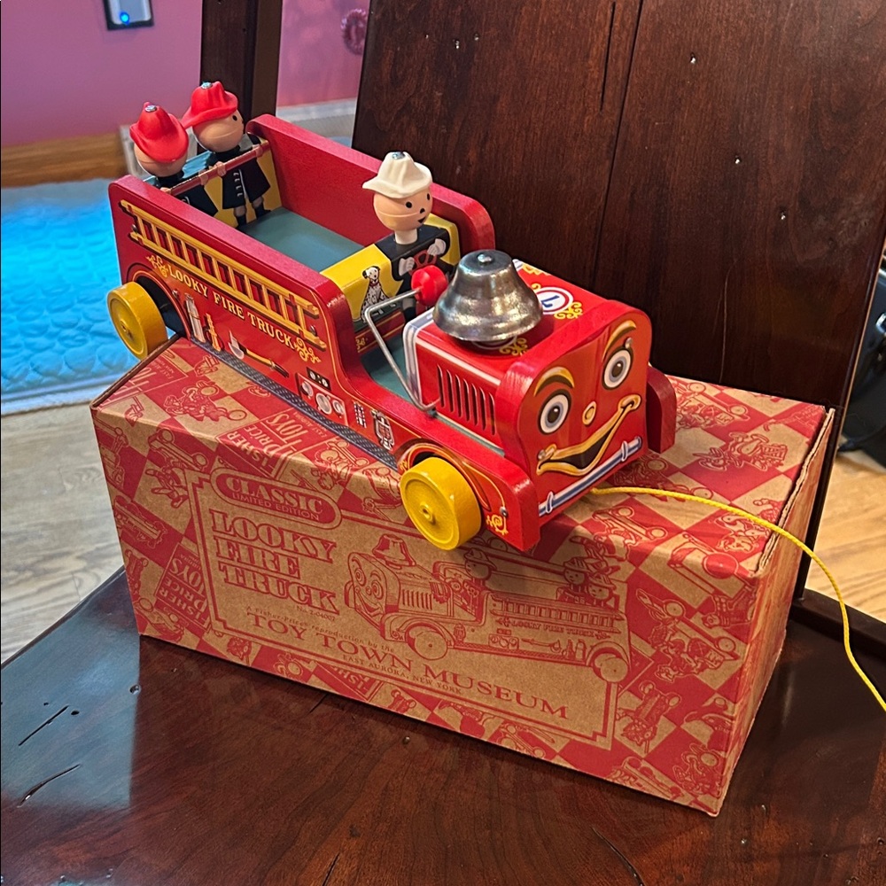Fisher Price Classic Red Fire Truck Toy